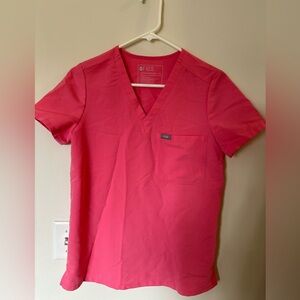 FIGS- NEON PINK- XS CATARINA. XS TALL ZAMORA JOGGER. LIMITED EDITION COLOR.